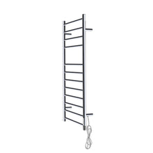 Load image into Gallery viewer, Sikobin Electrically heated towel rails Stainless Steel Towel Warmer with Timer, Wall Mounted Heated Drying Rack, Built-in Timer, with LED Indicators, Pluggable or Hardwired to Save Space in Home Bathrooms