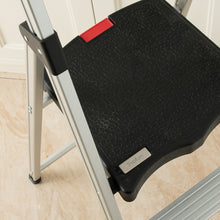 Load image into Gallery viewer, Topfun New Topfun Folding 3 Step Ladder, Safety Lock Design, Sturdy Steel Ladder with Convenient Handgrip and Anti-Slip Wide Pedal, 300lbs Capacity, Portable Foldable Step Stool (3-Step)