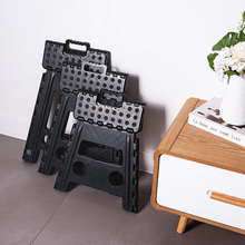 Load image into Gallery viewer, Topfun Folding Step Stool, 18 inch Non-Slip Footstool for Adults or Kids, Sturdy Safe Enough, Holds up to 300 Lb, Foldable Step Stools Storage/Open Easy, for Kitchen,Toilet,Office,RV (Black, 18inch)