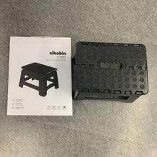 Load image into Gallery viewer, Sikobin Extra Strong Folding Step Stool - 11" - Sturdy enough to hold 300 lbs - Lightweight Folding Step Stool for Adults and Kids - One Flip to Open - not of metal Great for Kitchens, Bathrooms and bedroom
