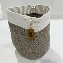 Load image into Gallery viewer, Sikobin Tall Laundry Basket Woven Jute Rope Dirty Clothes Basket Rope Basket Blanket for Living Room Modern Laundry Basket
