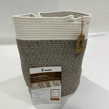 Load image into Gallery viewer, Sikobin Tall Laundry Basket Woven Jute Rope Dirty Clothes Basket Rope Basket Blanket for Living Room Modern Laundry Basket
